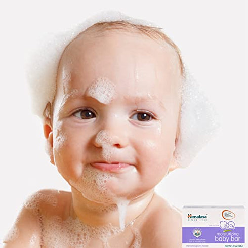 Himalaya Moisturizing Baby Bar, Mild and Moisturizing Bar Soap for Baby, 4.41 oz, 3 Pack